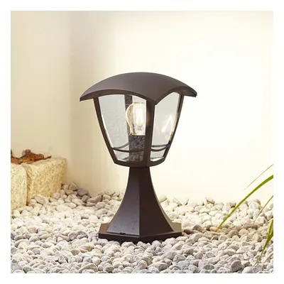 Lindby Podstavná lampa Lindby Isidoro, černá, výška 28 cm, plast