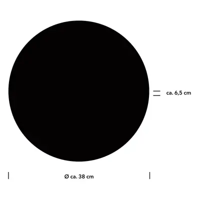 HELL Nástěnné svítidlo Aaron LED, Ø 38 cm, černé, CCT, dálkové ovládání