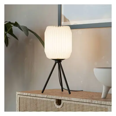 EGLO Stolní lampa Belgrave, výška 44 cm, černá/bílá, kov/papír