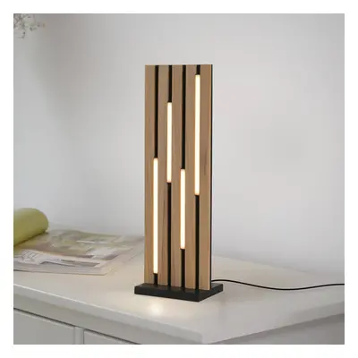 Q-Smart-Home Paul Neuhaus Smart LED stolní lampa Q-Acoustic dřevo výška 60 cm