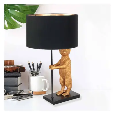 Steinhauer Animaux 7202ZW stolní lampa, kov, plátno, černá barva