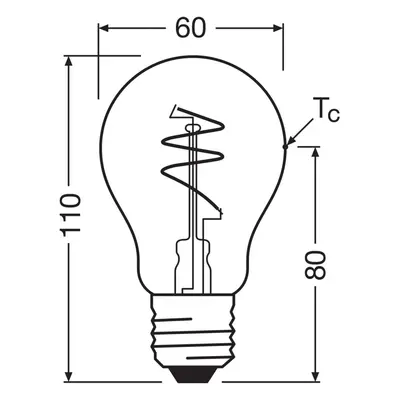 OSRAM OSRAM LED Vintage E27 4,9W 2.700K Spiral Filament gold dim