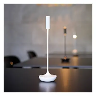 Sigor Nucandle LED dobíjecí stolní lampa, bílá, IP54, stmívatelná