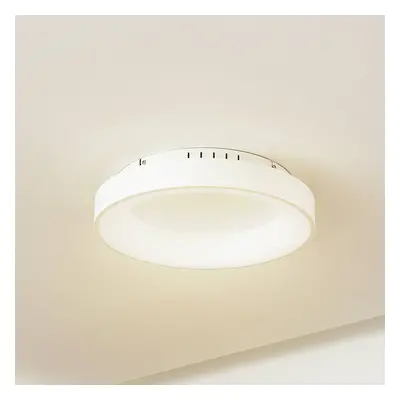 Lucande Stropní svítidlo Lucande LED Samvel, Ø 38,4 cm, bílá, železo