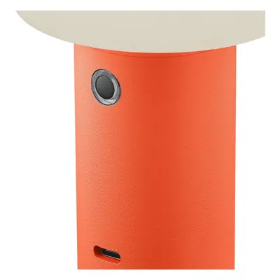 HELL LED dobíjecí stolní lampa Tiny-B, oranžová, výška 13 cm, IP54, USB