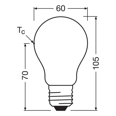 OSRAM OSRAM LED žárovka matná E27 3,8W 2700K 806lm stmívání