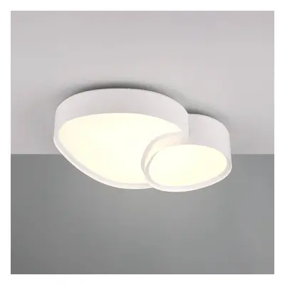 Trio Lighting Stropní svítidlo LED Rise, bílé, 43 x 36 cm, CCT, stmívatelné