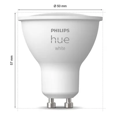 Philips Hue Philips Hue White LED reflektor GU10 4,2 W, sada 2 kusů