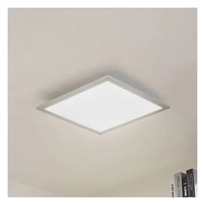 Arcchio Arcchio LED panel Lyndra, 40 cm, stříbrný, hliník, stmívatelný, CCT