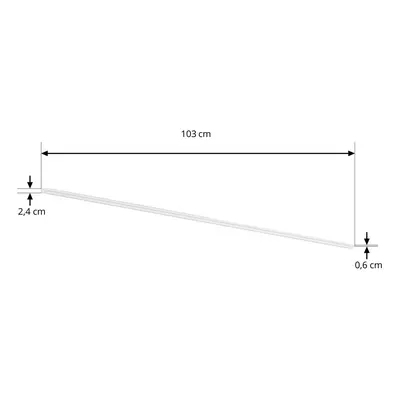 Lindby Kolejnice Lindby Lumaro, bílá, hliník, délka 103 cm