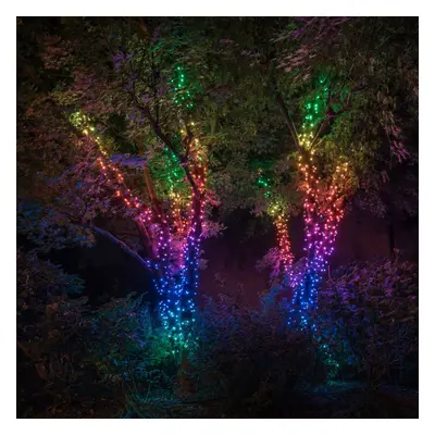 twinkly Třpytivá pohádková světla RGB, černá, 400 světel 32 m