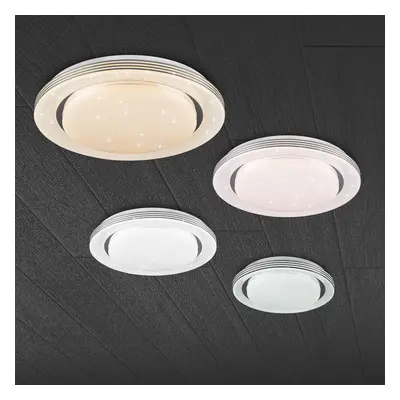 Reality Leuchten LED stropní svítidlo Atria, Ø 58 cm, bílé, plast, CCT