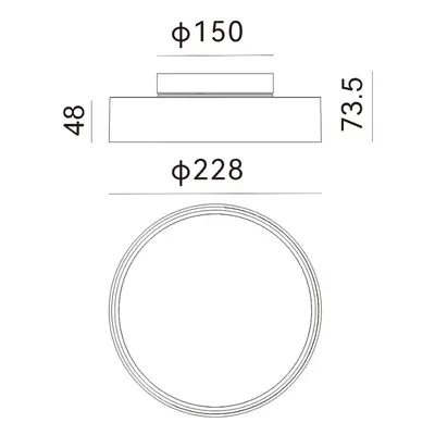 Molto Luce Venkovní stropní svítidlo Molto Luce LED Nona, Ø 22,8 cm, antracitová barva