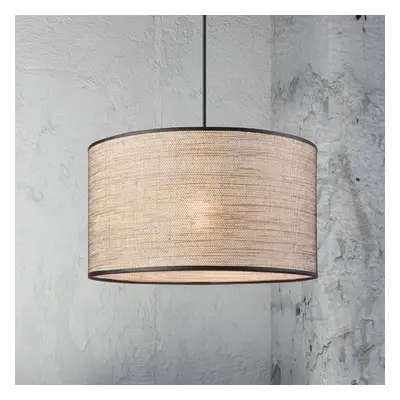 Lamkur Lighting Závěsné svítidlo Penelope, Ø 35 cm, světle hnědá, 1 světlo