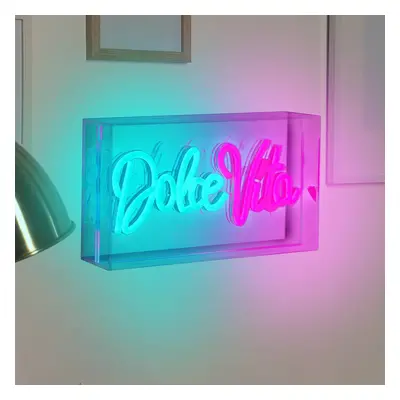 Näve Nástěnné svítidlo LED Dolce Vita, čiré, 30x15 cm, plast USB RGB