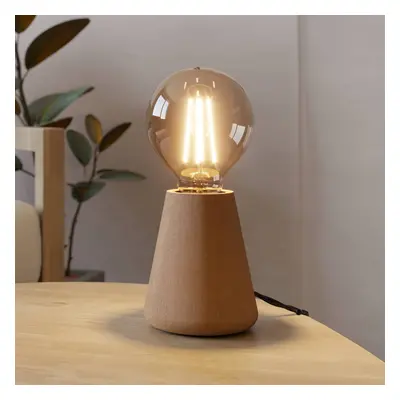 EGLO Stolní lampa Asby, světlé dřevo, výška 10 cm, dřevo