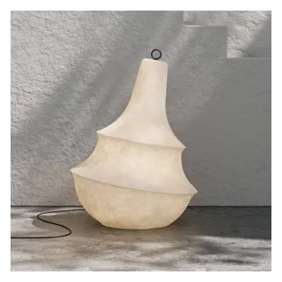 Karman Venkovní stojací lampa Karman Lady D, výška 89 cm, bílá, sklolaminát