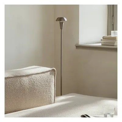 ferm LIVING ferm LIVING Stojací lampa Tiny, nikl, železo, výška 124,2 cm