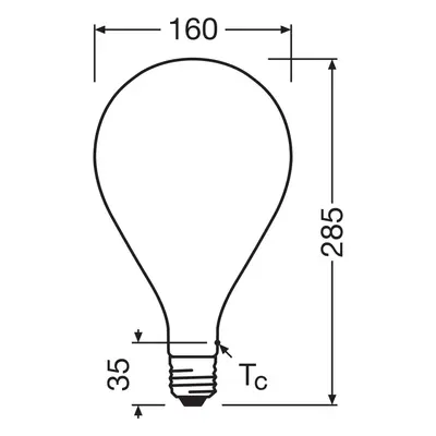 OSRAM OSRAM LED Vintage 1906 Big Grape E27 7,3W 2700K matná stmívatelná