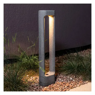 FARO BARCELONA Závěsná lampa Totem LED, šedá, beton, výška 61,1 cm