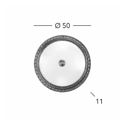 KOLARZ Stropní svítidlo KOLARZ Milady, Ø 50 cm, barva starožitná mosaz