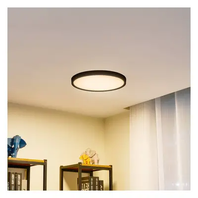 Lindby Lindby Smart LED stropní svítidlo Pravin, Ø 40 cm, CCT, černé