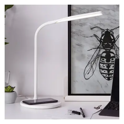 Brilliant Stolní lampa LED Joni, bílá, výška 34 cm, CCT, stmívatelná