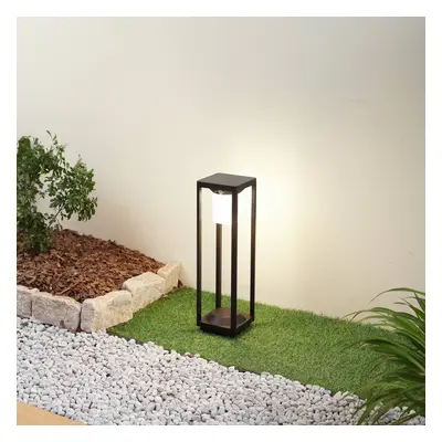 Lucande Lucande LED solární světlo na cestu Nilea, 50 cm, černé, senzor