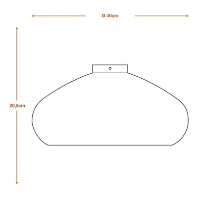 LEDVANCE LEDVANCE Stropní svítidlo, Ø 40 cm, hnědé, vlnitá lepenka, E27