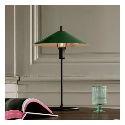 ferm LIVING ferm LIVING Stolní lampa Filo, zelená, kulatá, železo, výška 43 cm