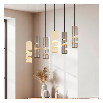 Trio Lighting Závěsné svítidlo Stream multicolour délka 100 cm 6 světel kov GU10