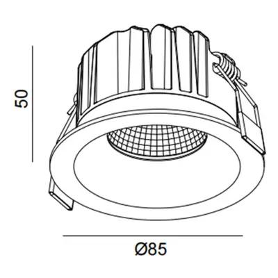 The Light Group SLC LED vestavné svítidlo OnePro Soft, bílé, 4 000 K, hliník