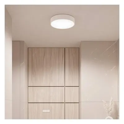 TEMAR LIGHTING Stropní svítidlo Cleo, Ø 20 cm, IP54, bílé, kov, E27