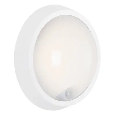 Briloner LED venkovní nástěnné Helsinki, senzor, IP44, bílá