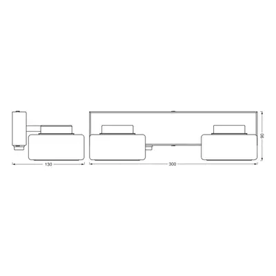 LEDVANCE LEDVANCE LED nástěnné svítidlo Orbis Flame, 2 světla, chrom, IP44