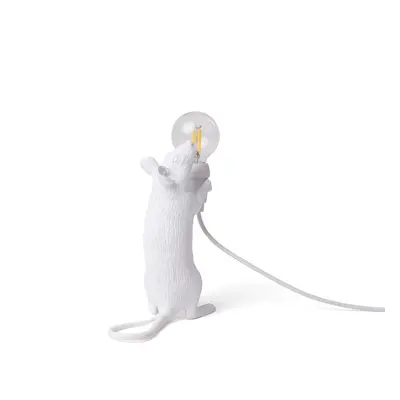 SELETTI SELETTI Mouse Lamp LED dekorativní lampa USB vertikální bílá