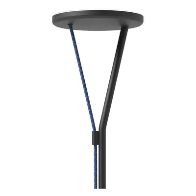 Fabbian Fabbian LED stojací lampa Rio, antracitová, stmívatelná, 3 000 K