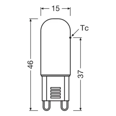 OSRAM OSRAM LED žárovka s paticí G9 1,8 W čirá 2 700 K