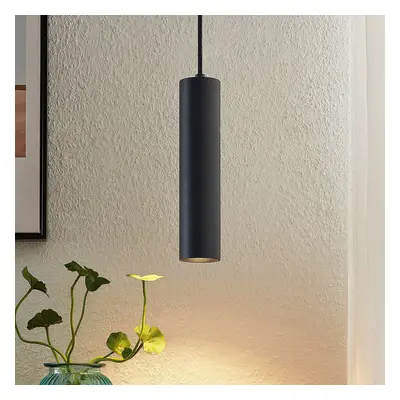 PRIOS Závěsná lampa Prios Neliyah, Ø 6 cm, černá, kov, GU10