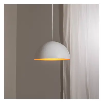 BEGA Závěsné svítidlo LED Studio Line 50996, bílá/měď, Ø 35 cm