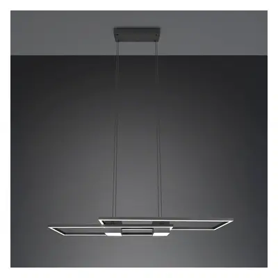 Trio Lighting Závěsné svítidlo Albany LED, černé, 100 x 28 cm, hliník CCT stmívatelné