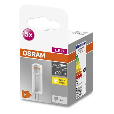 OSRAM OSRAM Base PIN LED kolík žárovka G4 1,8W 200lm 5ks