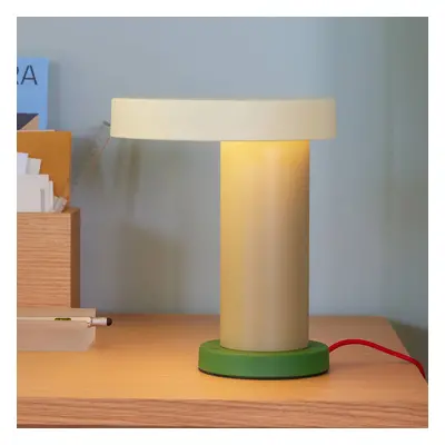 Hübsch HÜBSCH Magic LED stolní lampa, okrová/písková/zelená, železo