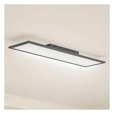 Lindby Lindby LED panel Enhife, černý, 80 x 20 cm, kovový