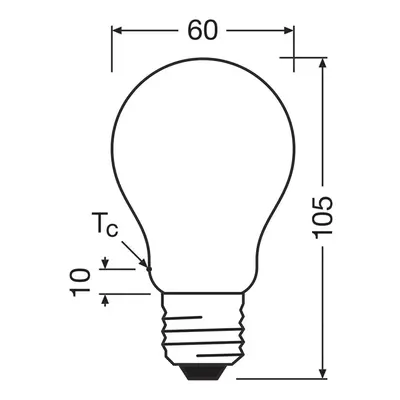 OSRAM OSRAM LED žárovka matná E27 3,8W 827 EEK A 3-pack