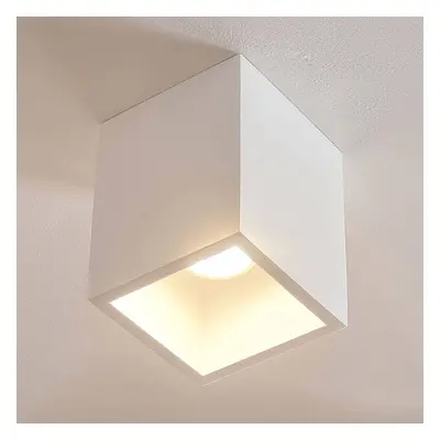 Lindby Čtvercový sádrový downlight Natalie