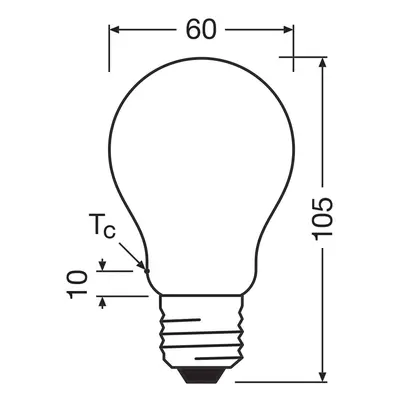 OSRAM OSRAM LED žárovka matná E27 3,8W 827 EEK A 3-pack