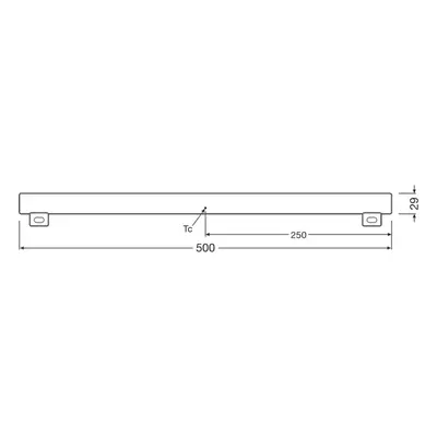 OSRAM Řadová lampa OSRAM LED S14s 4,7W trubice 2 700K 50cm matná stmívaná