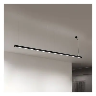 Orion Stropní svítidlo LED Bounce, černé, délka 113 cm, CCT, hliník