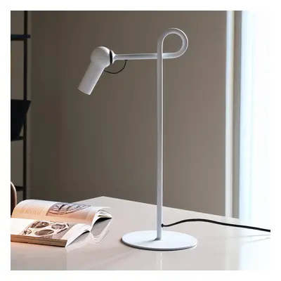 Kundalini Stolní lampa Kundalini LED Bird, bílá, výška 48 cm